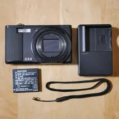 動作品・特典有・備品元箱付き】RICOH CX2 BLACK - メルカリ