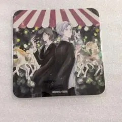 夏目友人帳　コラボカフェ　コースター　夏目貴志　的場静司　メリーゴーランド