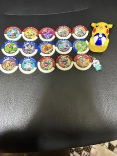 ポケモンバトリオ　 15個セット ピカチュウフィギュア　ミジュマル　キーホルダー