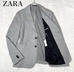 【美品】ZARA ザラ テーラードジャケット アンコンジャケット グレーのサムネイル