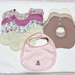 スタイ8枚セット　コニー　ポロベビー　西松屋