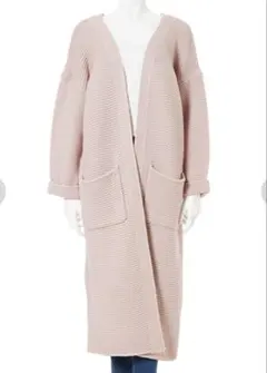 fifth ライトニットマキシガウン　ダスティピンク