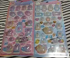 おぱんちゅうさぎ　んぽちゃむ　うるちゅるシール 2シートセット