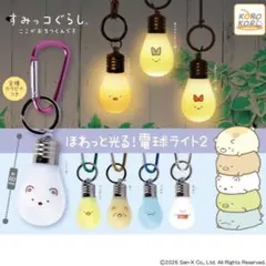 ①すみっコぐらしすみっコぐらしほわっと光る！電球ライト２　全8種セット