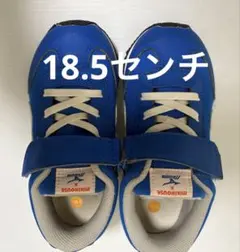 【室内使用のみ】ミキハウス×ミズノ　コラボ　スニーカー　18.5ブルー　靴　青