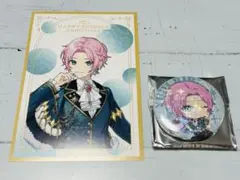 にじさんじ　ハピトリ　クリスマス　夕陽リリ　缶バッジ　特典ビジュアルカード