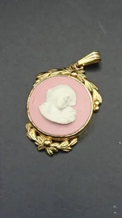 WEDGWOOD ウェッジウッド ペンダントトップ ゴールド ピンク
