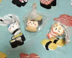 ハチワレ くりまんじゅう シーサー ちいかわ寿司 フィギュアキーホルダー 3点