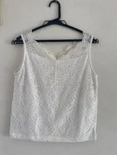 ROPÉ PICNIC ホワイト レース タンクトップ 40