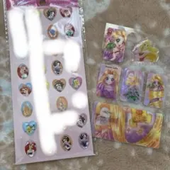 セリア　ディズニープリンセス　ストーンシール　お裾分け　おすそわけ