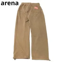 アリーナ　スウェットパンツ　ボトムス　ロゴ　ウエストゴム　日本製　綿　フラウン