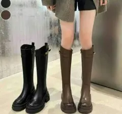 ロングブーツ　ブラウン　ZARA　UNIQLO　gu ジーユー　gap