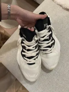 Y-3 ホワイト ブラック ハイカットスニーカー