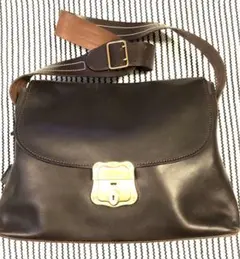 ★☆★ ダークブラウン レザー ショルダーバッグ ★☆★