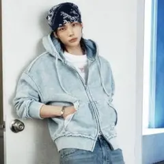 ヒョンジン着用 GUESS ジップパーカー 韓国 ストリート ヒョンジン着用 GUESS ジップパーカー 韓国 ストリート - メルカリ