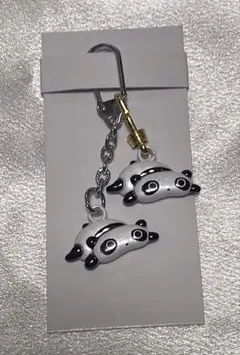 たれパンダ マスコットチャーム キーホルダー 2個セット