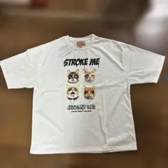 Animal Village 猫 Tシャツ ホワイト LLサイズ