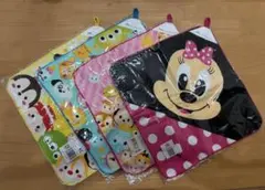 ディズニーツムツム・ミニーマウス ループ付きタオル4枚セット