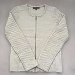 LAURA ASHLEY ベージュニットカーディガン XS ローラアシュレイ