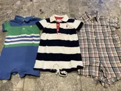 ラルフローレン 3点セット 70cm ロンパース