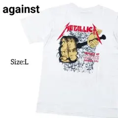 against/メタリカ/Tシャツ/Size:L/匿名配送/送料無料のサムネイル