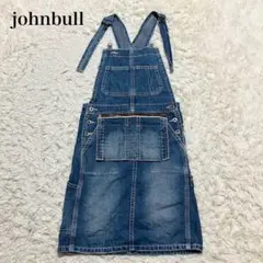 ジョンブル　デニム　ワンピース　サロペット　エプロン　ジャンパースカート