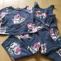オールドネイビー　100　ロンT　ズボン　セット　サロペット　花柄　GAP