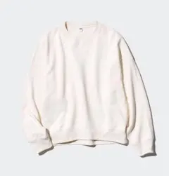 UNIQLO スウェットシャツ オフホワイト Mサイズ 470130