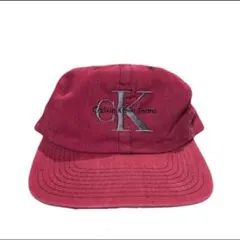 USA製 90s calvin klein カルバンクライン キャップ レッド