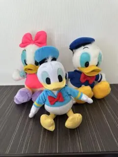 美品 サンアンドスター ドナルド デイジー ぬいぐるみ 5 魚入り