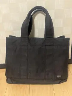【美品】PORTER ブラック スモーキートートバッグM