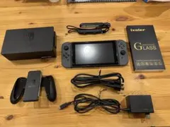 Nintendo Switch 本体 グレー 付属品多数　おまけつき