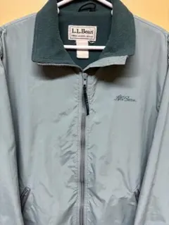 L.L.Bean ナイロンジャケット グレー　M〜Lサイズ　フリース素材