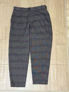 【MEN’S BIGI】チェック柄スラックス（Mサイズ／バックポケット付き）のサムネイル