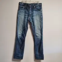 ビズビム VISVIM デニムパンツ ジーンズ ストレート ダメージ加工 ブルーのサムネイル