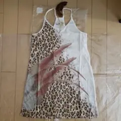 ヒョウ×羽柄セクシーミニワンピ