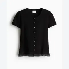 H&M フリルトリムカーディガン Mサイズのサムネイル