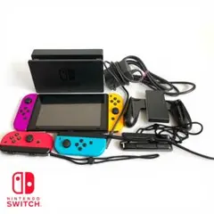 Nintendo Switch 初期 XFL 本体 付属有り 4Joy-Con付