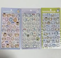 ちいかわ　ボンボンドロップシール　3点セット　みんな　ポーズ　ニコニコ　モモンガ