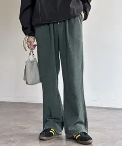 CPCM スウェット パンツ フレア ブーツカット fog mnml