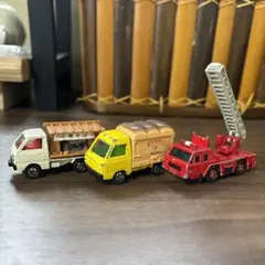 ミニカー 3台セット 消防車 トラック 屋台