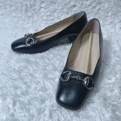 美品　GUCCI パンプス　ビットローファー　レザー　ブラック　23cm