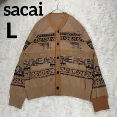 1 sacai サカイ ニットカーディガン ONE KIND WORD メンズのサムネイル