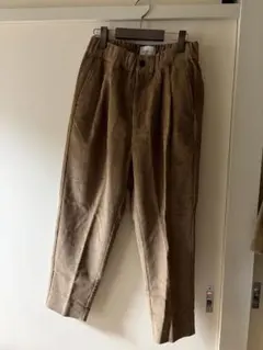 ブラウン コーデュロイ タックパンツとジャケットセット