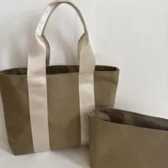 ハンドメイド トートバッグ ポーチ付のサムネイル