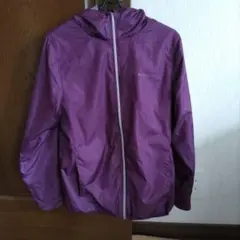 CONVERSE フード付きウィンドブレーカー パープル