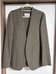 極美品 定価35万 マルタンマルジェラ テーラードジャケット 23aw 千鳥格子 極美品 定価35万 マルタンマルジェラ テーラードジャケット 23aw