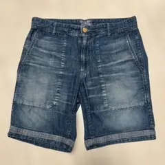 BLUE BLUE デニムハーフパンツ ショートパンツ ライトブルー Mのサムネイル