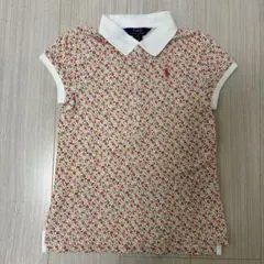 ラルフローレン花柄キッズポロシャツ140cm