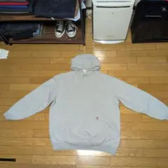 90s Carhartt XL グレー ルーズフィットパーカー